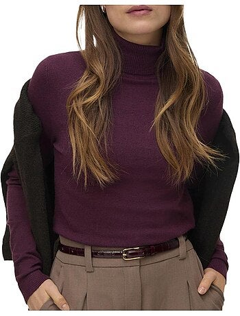 Maglione malva da donna Vero Moda Happiness 95