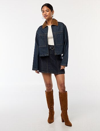 Maglione maniche lunghe a coste maniche lunghe