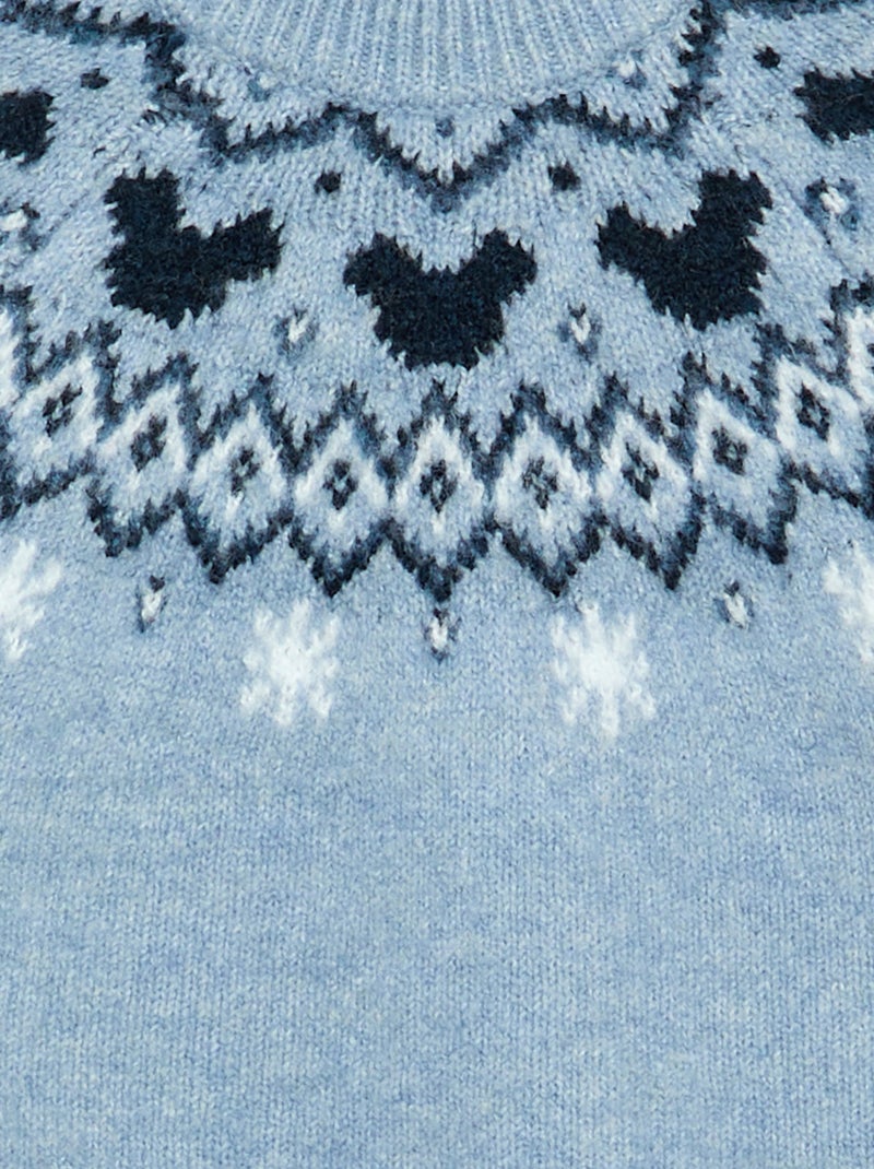 Maglione 'Mickey' 'Disney' a girocollo 'Natale' Blu - Kiabi