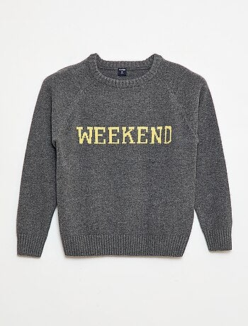 Maglione morbidissimo con scritta