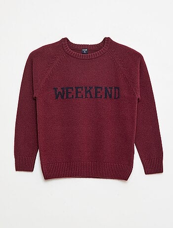 Maglione morbidissimo con scritta