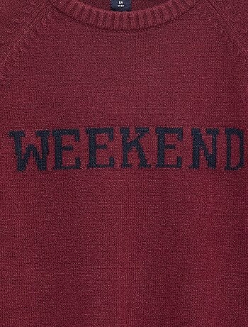 Maglione morbidissimo con scritta
