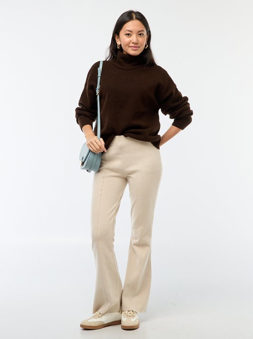 Maglione morbido con spacco gioiello sulla schiena - Kiabi