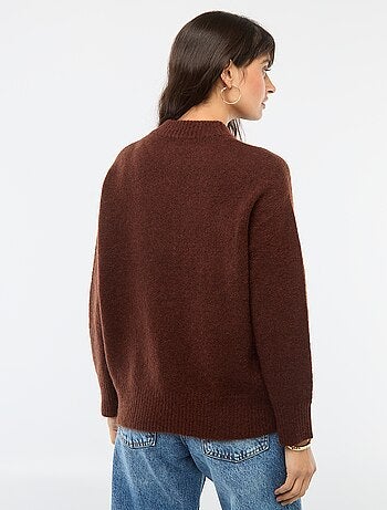 Maglione morbido in mohair e lana