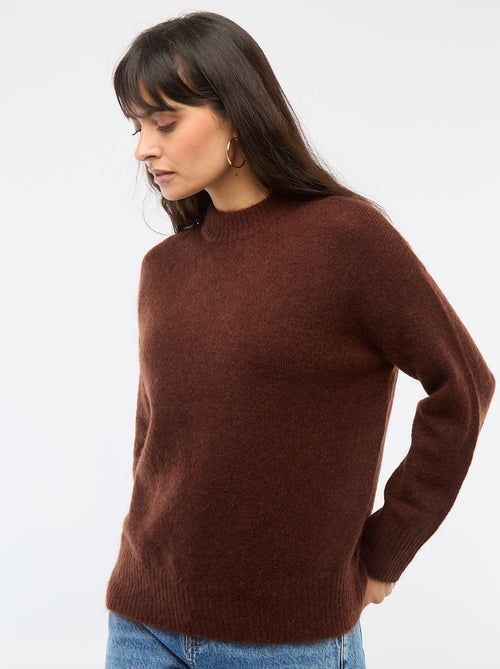 Maglione morbido in mohair e lana - Kiabi