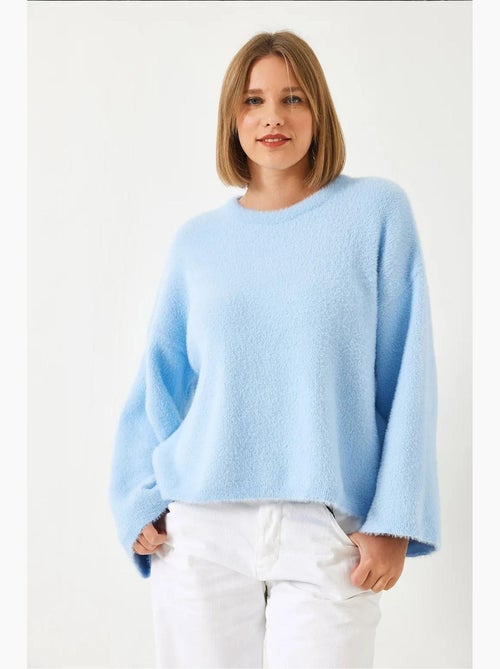 Maglione morbido oversize con maniche larghe lucci - Kiabi Maglione morbido oversize con maniche larghe lucci - Kiabi