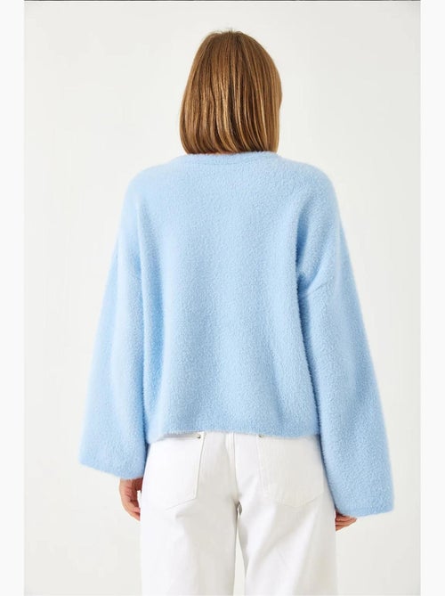 Maglione morbido oversize con maniche larghe lucci - Kiabi Maglione morbido oversize con maniche larghe lucci - Kiabi