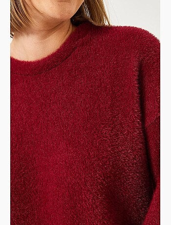 Maglione morbido oversize con maniche larghe lucci
