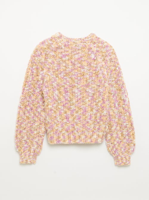 Maglione multicolore a maglia grossa - Kiabi