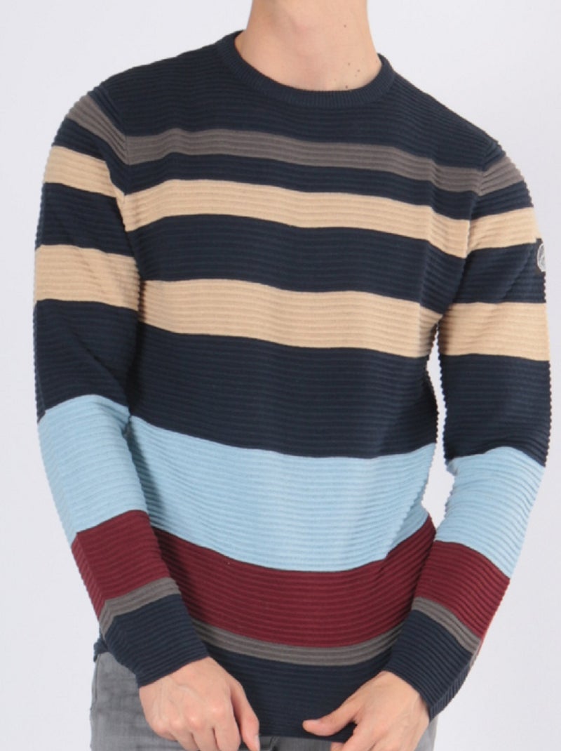 Maglione multicolore Blu grigio - Kiabi