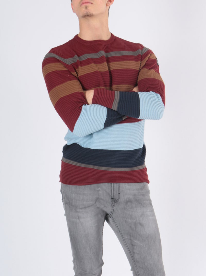 Maglione multicolore Bordeaux - Kiabi