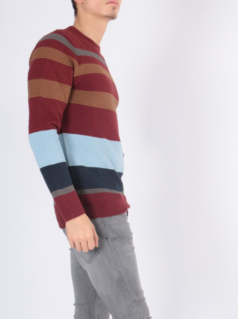 Maglione multicolore Bordeaux - Kiabi