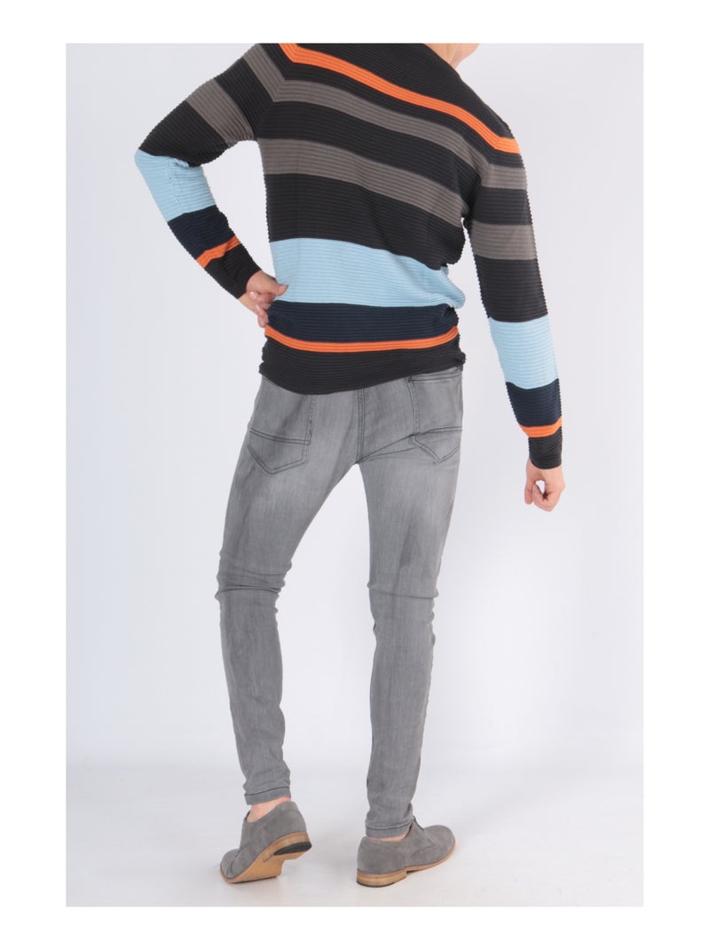 Maglione multicolore Nero Arancione - Kiabi