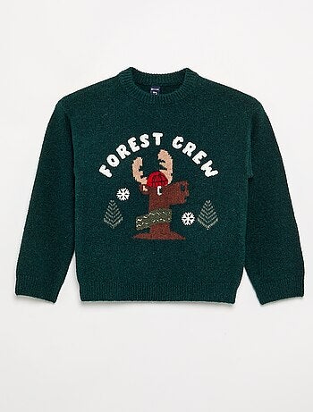 Maglione natalizio a maglia grossa