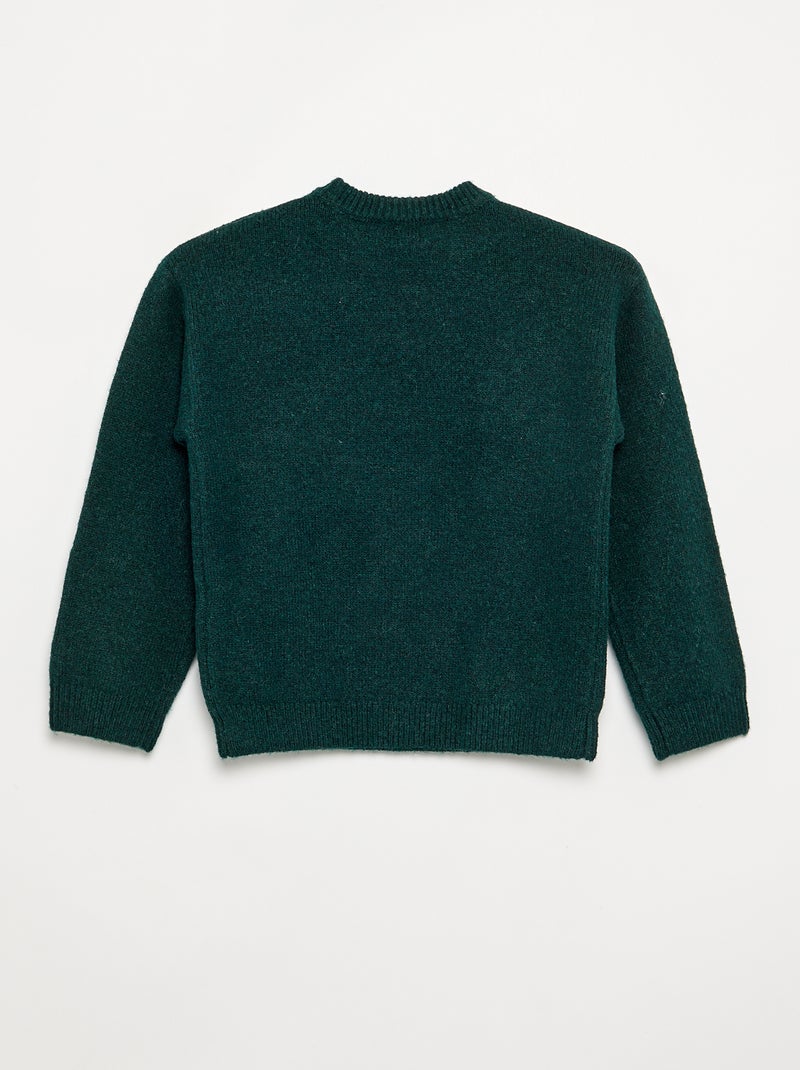 Maglione natalizio a maglia grossa Verde - Kiabi