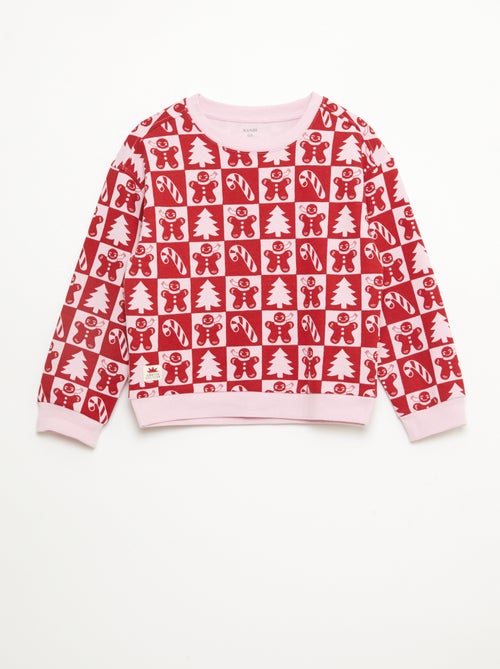 Maglione natalizio con motivo all-over in cotone - Kiabi