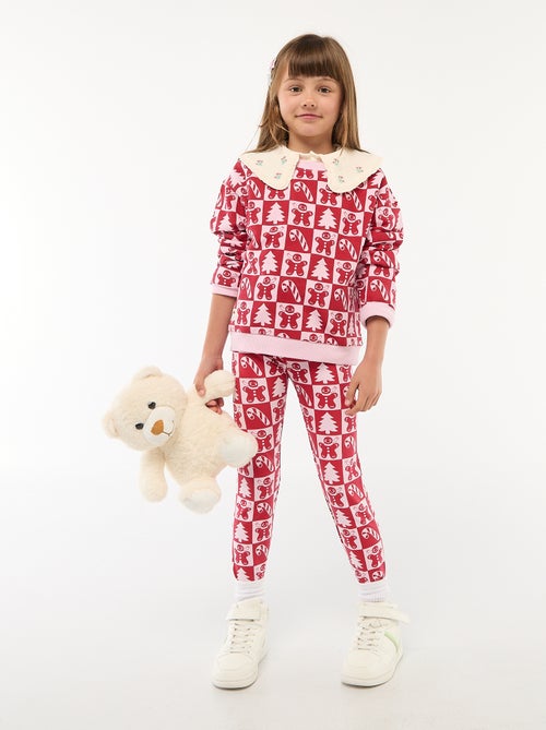 Maglione natalizio con motivo all-over in cotone - Kiabi
