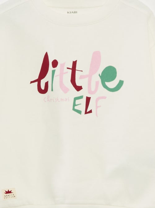 Maglione natalizio con motivo stampato in cotone - Kiabi