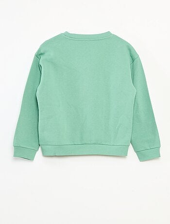 Maglione natalizio con motivo stampato in cotone