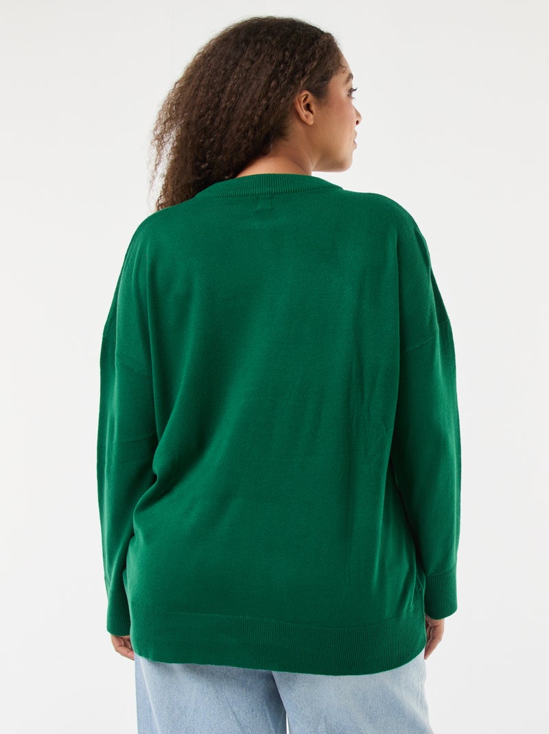 Maglione natalizio con stampa cane Verde - Kiabi