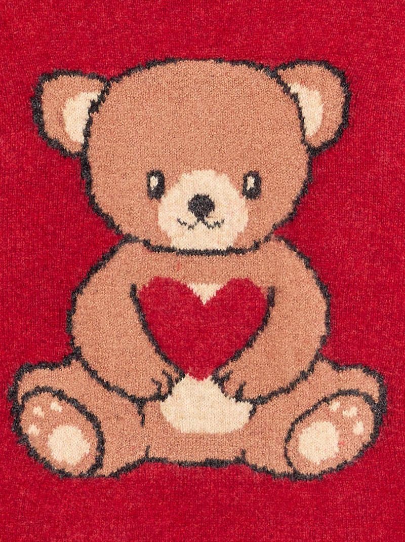 Maglione natalizio in jacquard Rosso - Kiabi