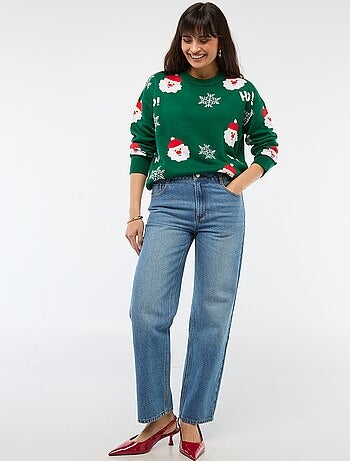 Maglione natalizio in jacquard