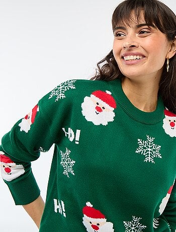 Maglione natalizio in jacquard