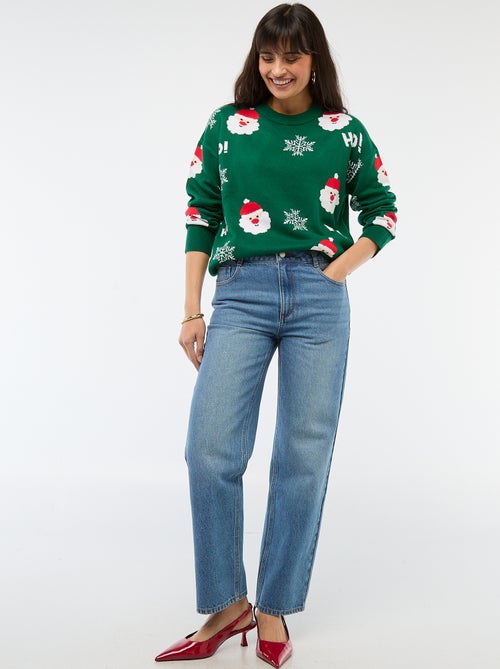 Maglione natalizio in jacquard - Kiabi