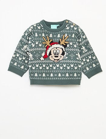 Maglione natalizio jacquard 'Disney' 'Mickey'