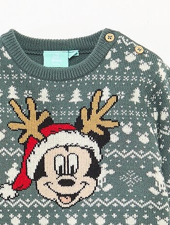Maglione natalizio jacquard 'Disney' 'Mickey'