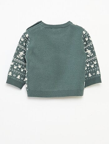 Maglione natalizio jacquard 'Disney' 'Mickey'