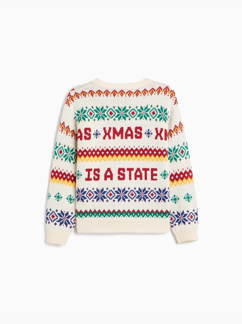 Maglione natalizio lavorato a maglia, mo fashion Ecru - Kiabi