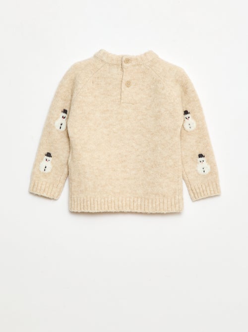 Maglione natalizio morbido con animazione fantasia - Kiabi