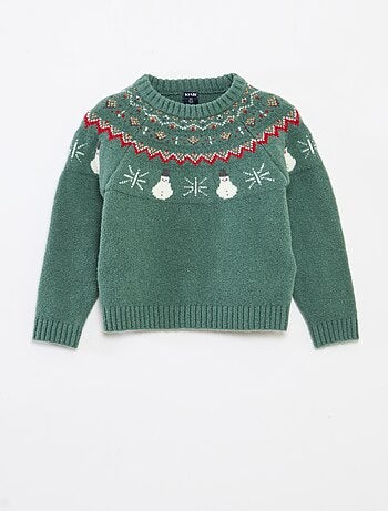 Maglione natalizio soffice con animazione fantasia