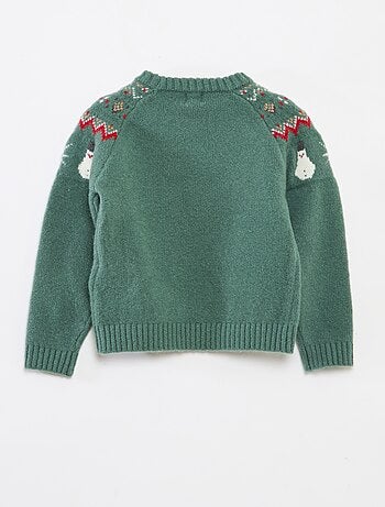 Maglione natalizio soffice con animazione fantasia