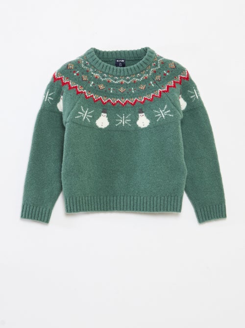 Maglione natalizio soffice con animazione fantasia - Kiabi