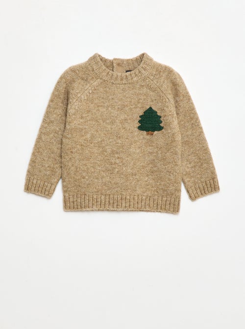 Maglione natalizio soffice con decorazioni fantasiose - Kiabi