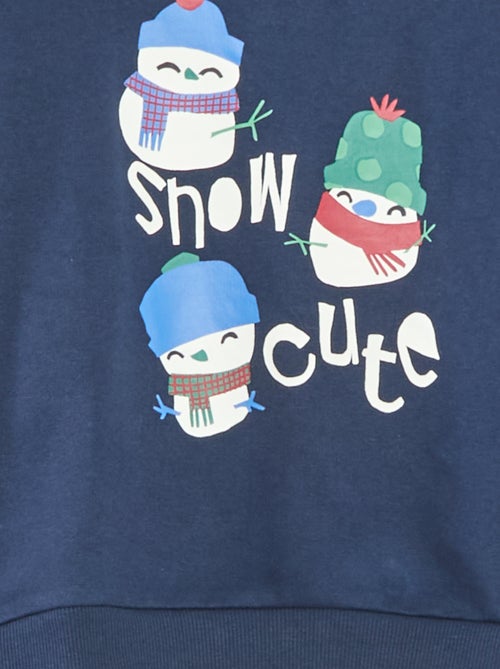 Maglione natalizio stampato in cotone - Kiabi