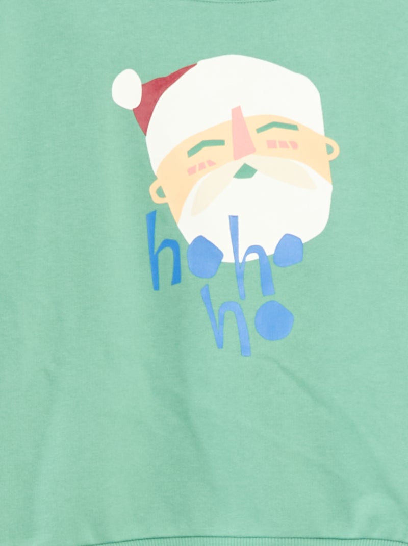 Maglione natalizio stampato in cotone Verde - Kiabi