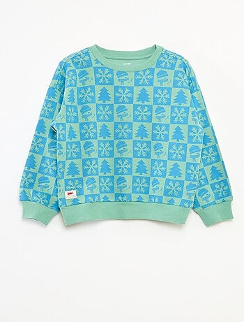 Maglione natalizio stampato in cotone