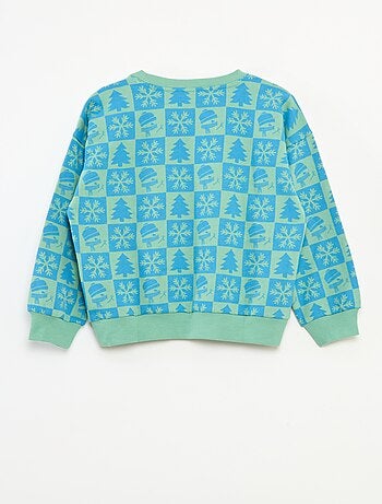 Maglione natalizio stampato in cotone