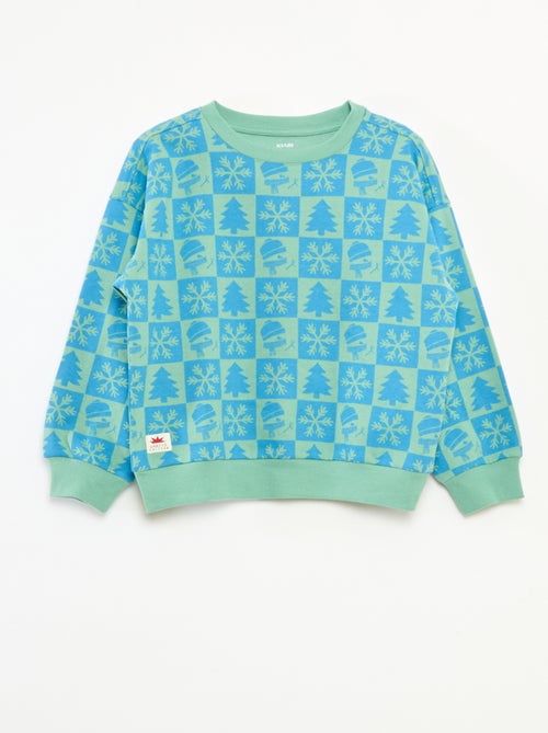 Maglione natalizio stampato in cotone - Kiabi