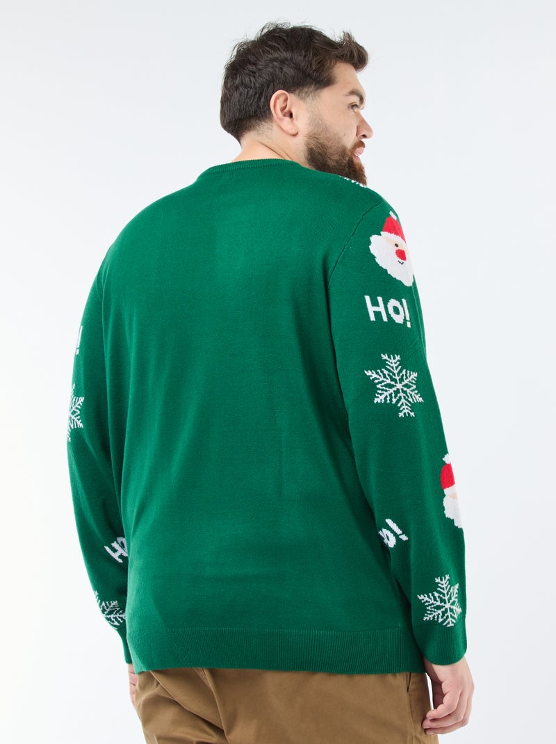 Maglione natalizio stampato Verde - Kiabi