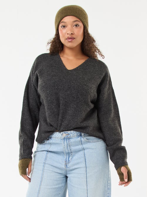 Maglione 'Only carmakoma' tinta unita - Kiabi