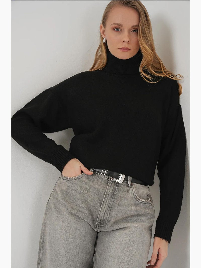 Maglione oversize a collo alto bdart Nero - Kiabi