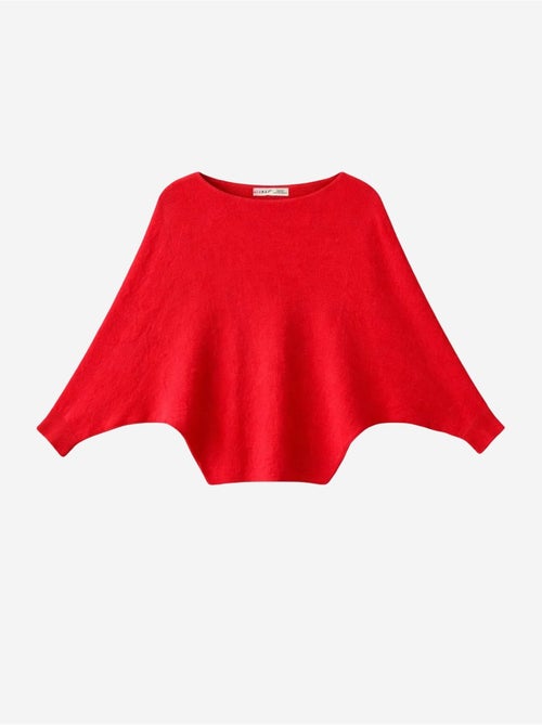 Maglione oversize a coste con scollo a barca mixray - Kiabi