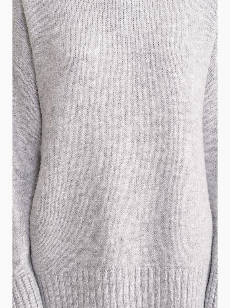 Maglione oversize a coste in maglia con girocollo mixray Grigio - Kiabi