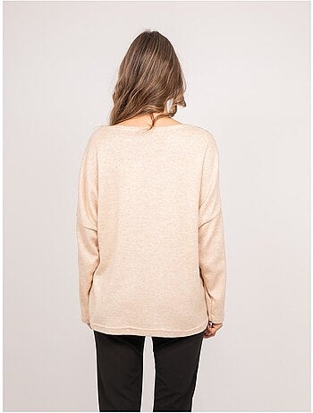 Maglione oversize con dettagli leopardati kenora