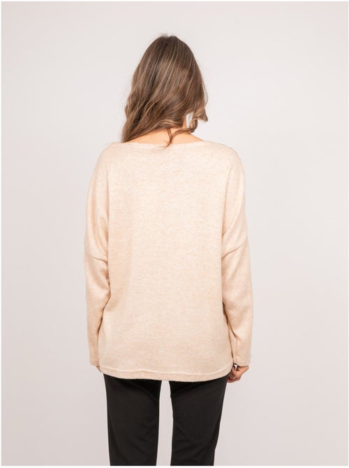 Maglione oversize con dettagli leopardati kenora - Kiabi
