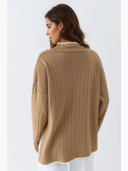 Maglione oversize con dettaglio di impuntura my fashion - Kiabi Maglione oversize con dettaglio di impuntura my fashion - Kiabi